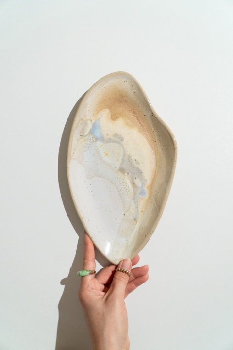 WAVE Platter SAND. medium