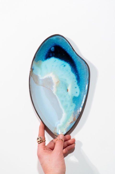 WAVE Platter OCEAN. medium