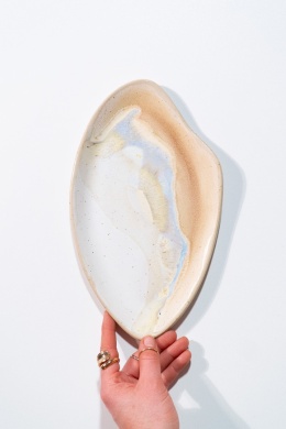 WAVE Platter SAND. medium