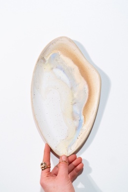 WAVE Platter SAND. medium