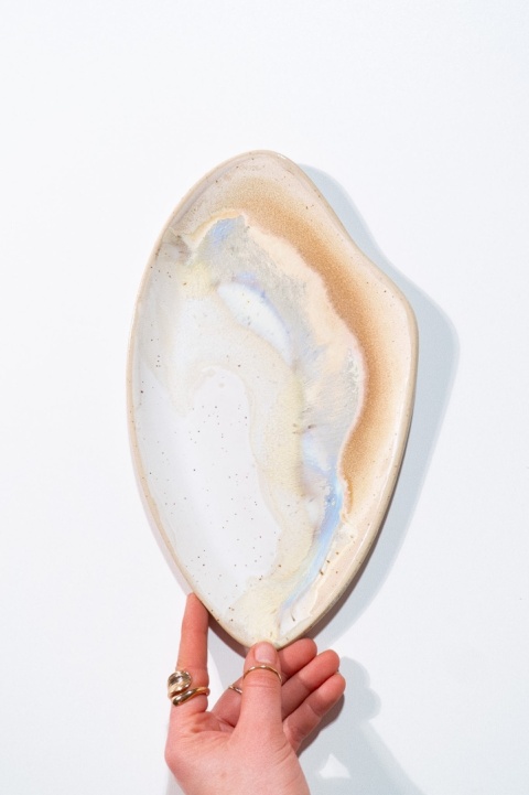 WAVE Platter SAND. medium