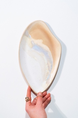 WAVE Platter SAND. medium