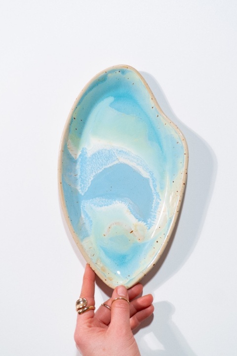 Medium WAVE Platter LAGUNE