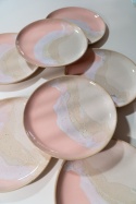Talerz obiadowy WAVE PINK